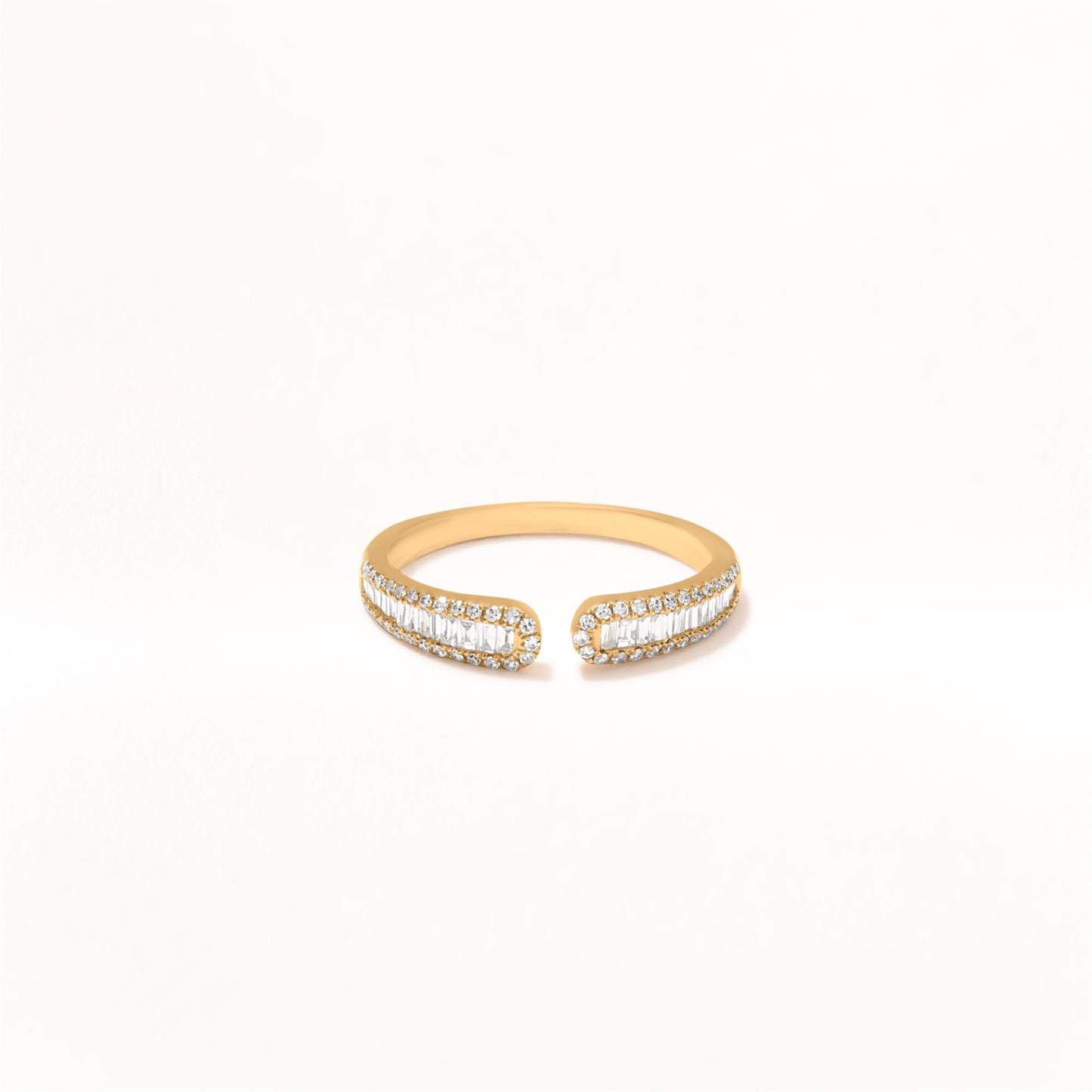 Rounded Cuff Ring in 14K Gold